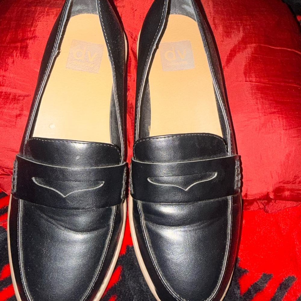 DV by Dolce Vita Black Leather Loafers